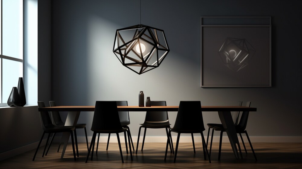 Minimal Dining Setup with elegant room space